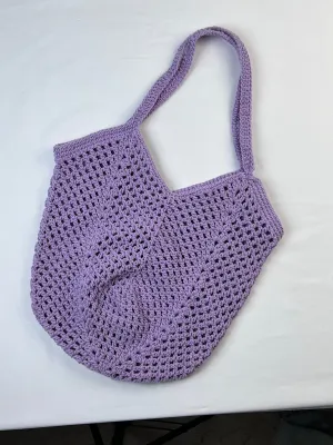 Lilac crochet bag