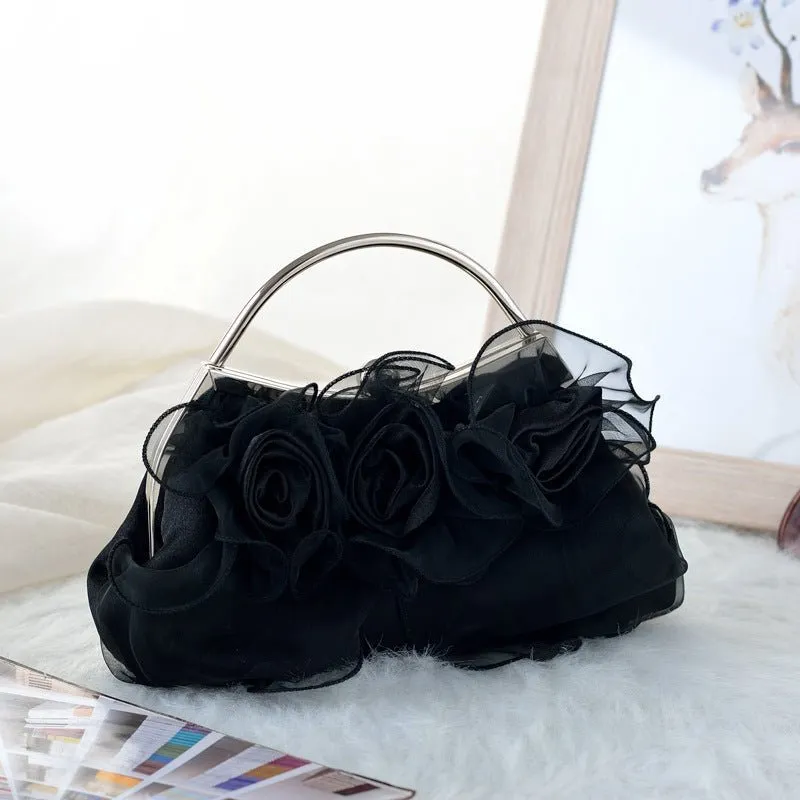 Luxy Moon Handbags Pouch for Wedding Elegant Bridal Flower Evening Clutch Bag