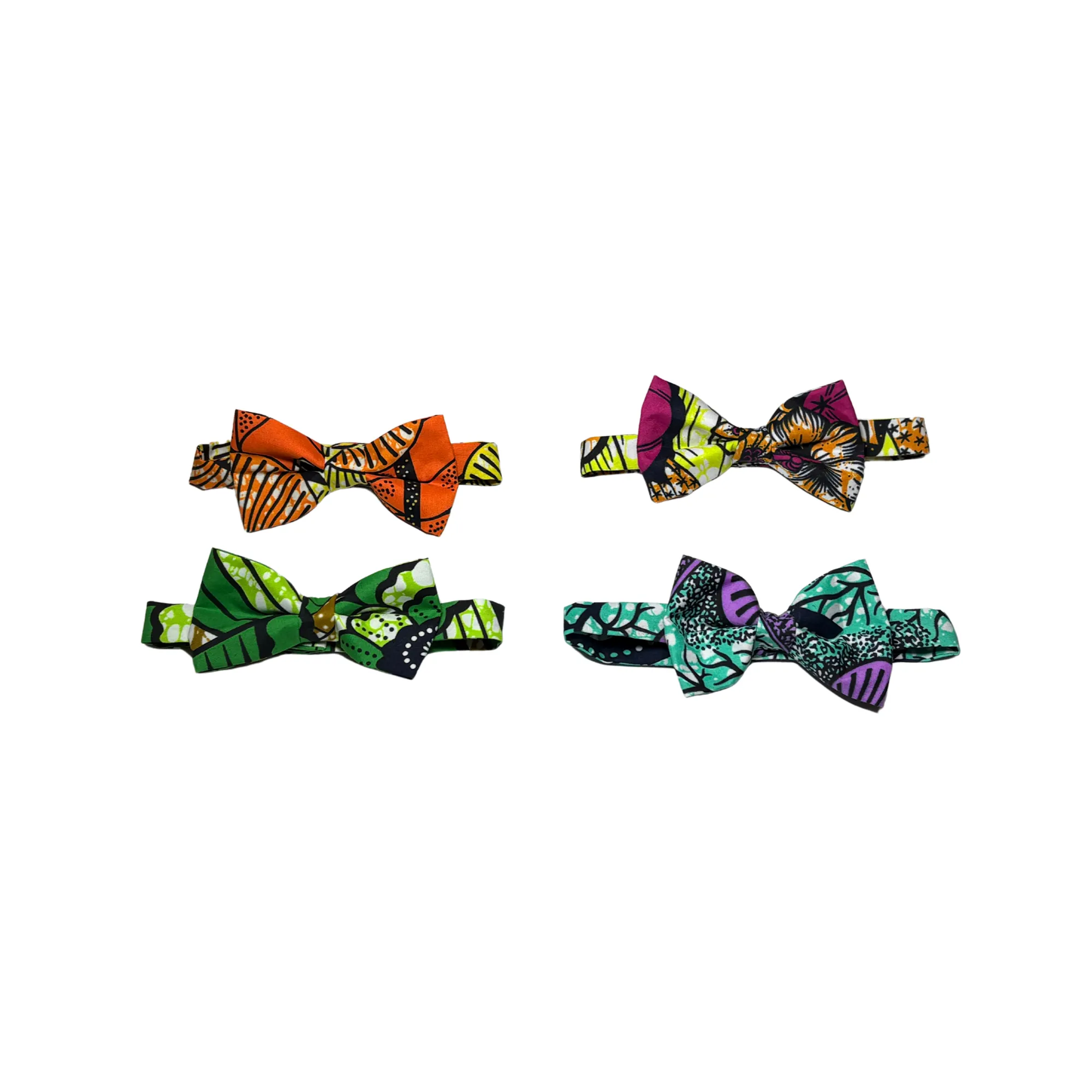 Mens Jabari Ankara African Bow Tie