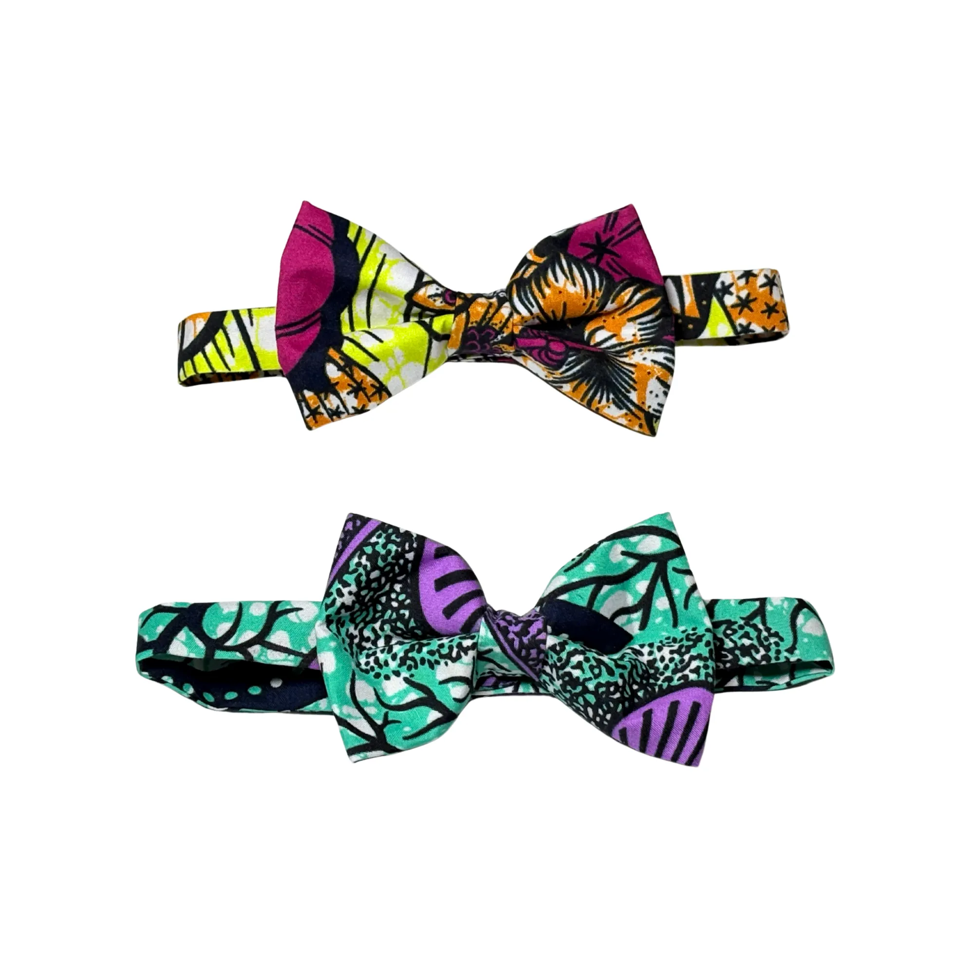 Mens Jabari Ankara African Bow Tie