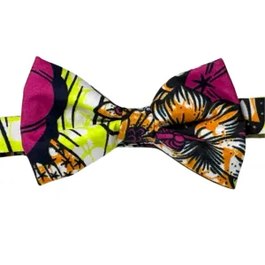 Mens Jabari Ankara African Bow Tie