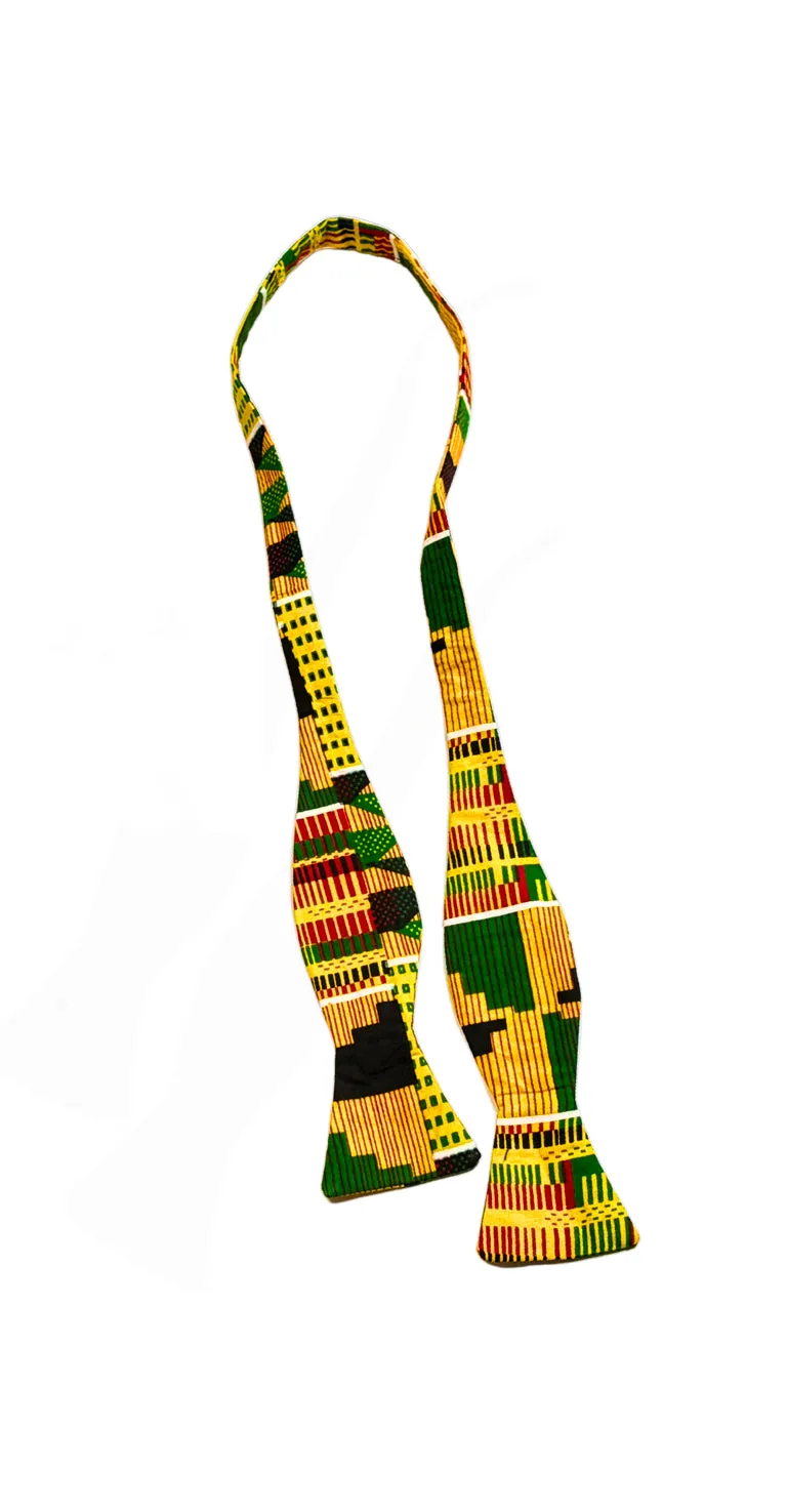 Mens Kente Self Tie Bow Tie