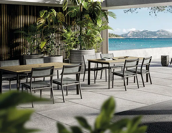 METZ 63" DINING TABLE, TEAK