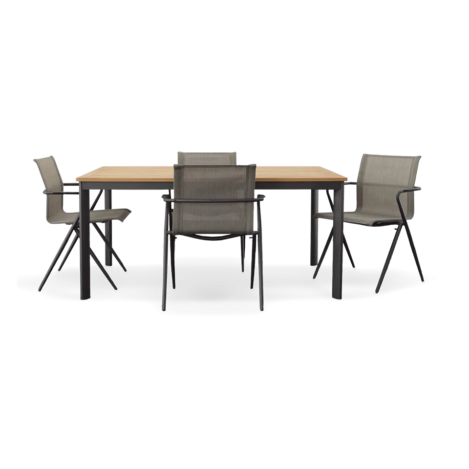 METZ 63" DINING TABLE, TEAK
