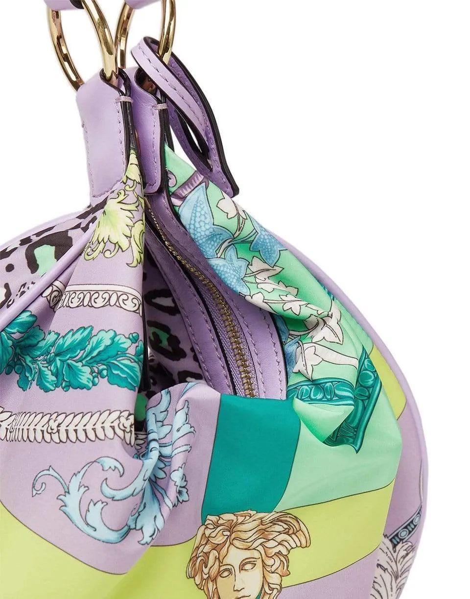 Mixed Print Hobo Bag