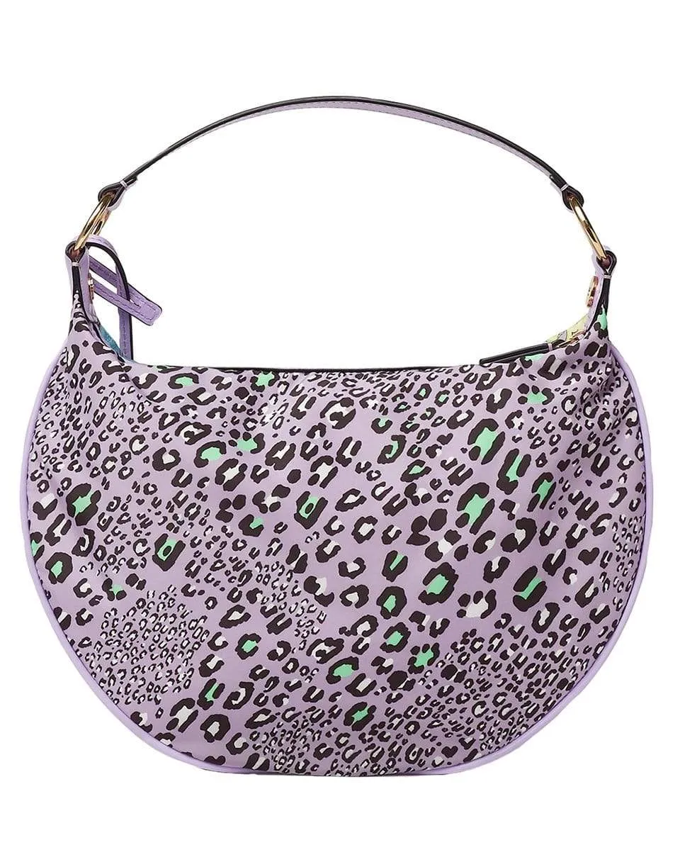 Mixed Print Hobo Bag