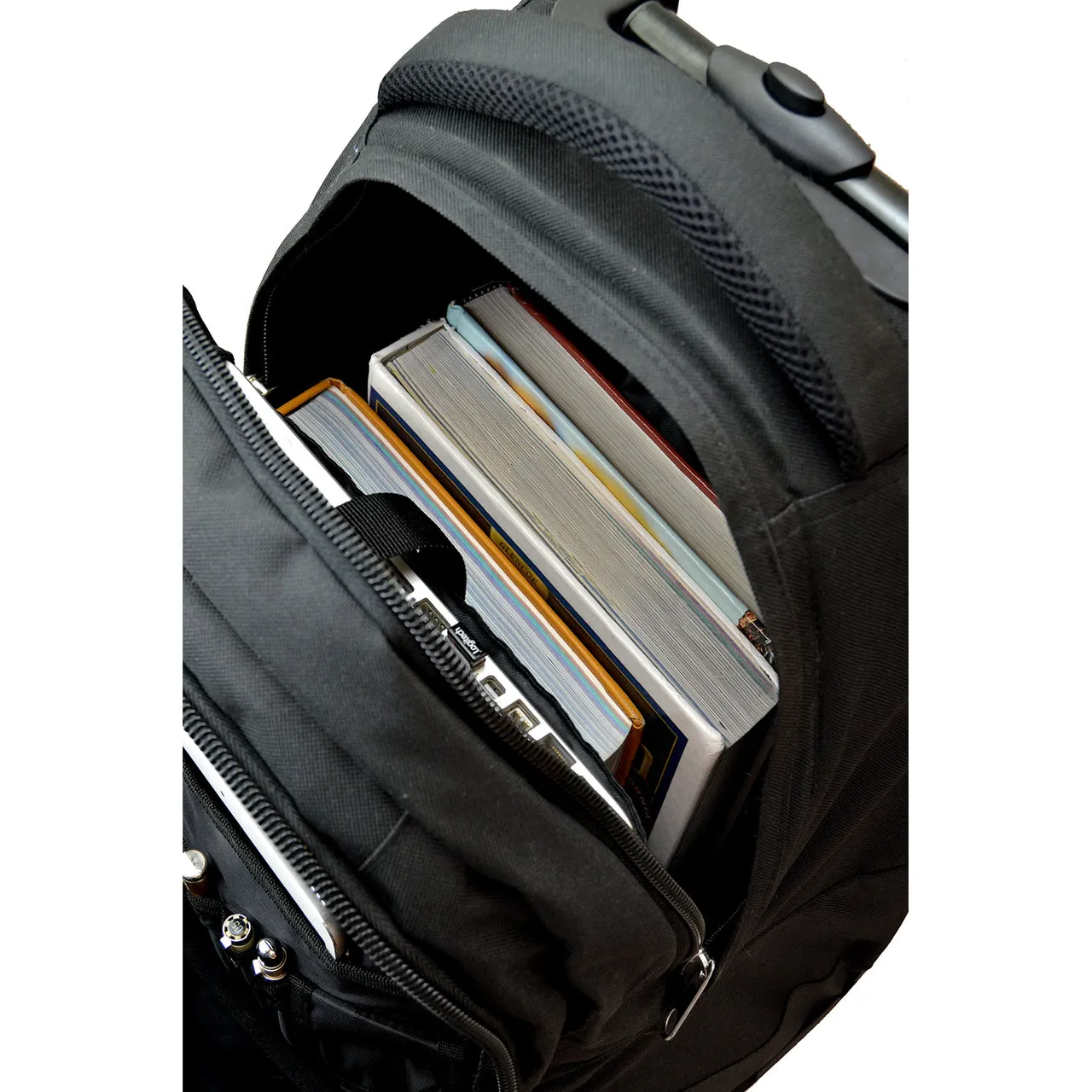 Montana Premium Wheeled Backpack in Black