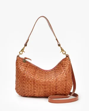 Moyen Messenger ~ Natural Woven Checker