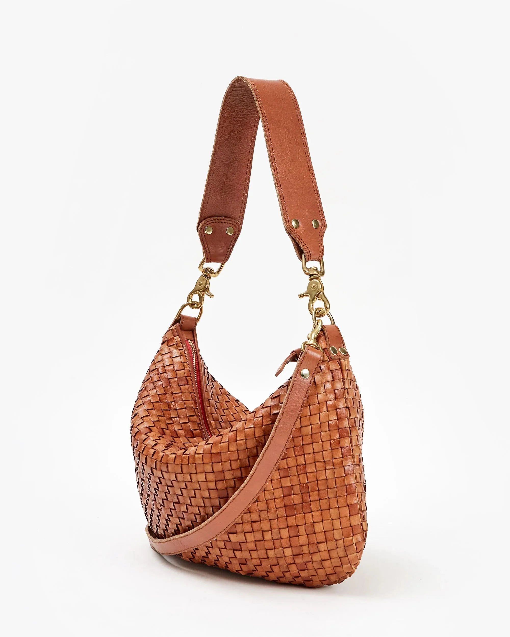 Moyen Messenger ~ Natural Woven Checker