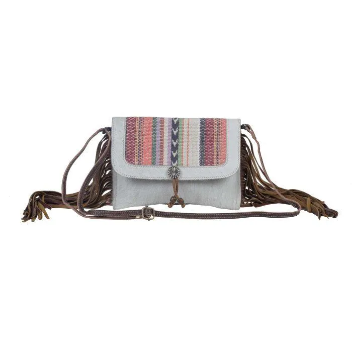 Myra Bag Delicate Hues Lather and Hair-On Bag