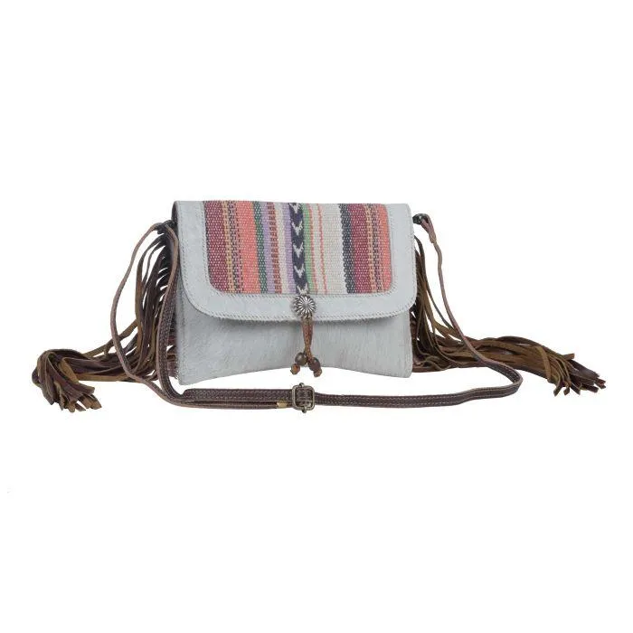 Myra Bag Delicate Hues Lather and Hair-On Bag
