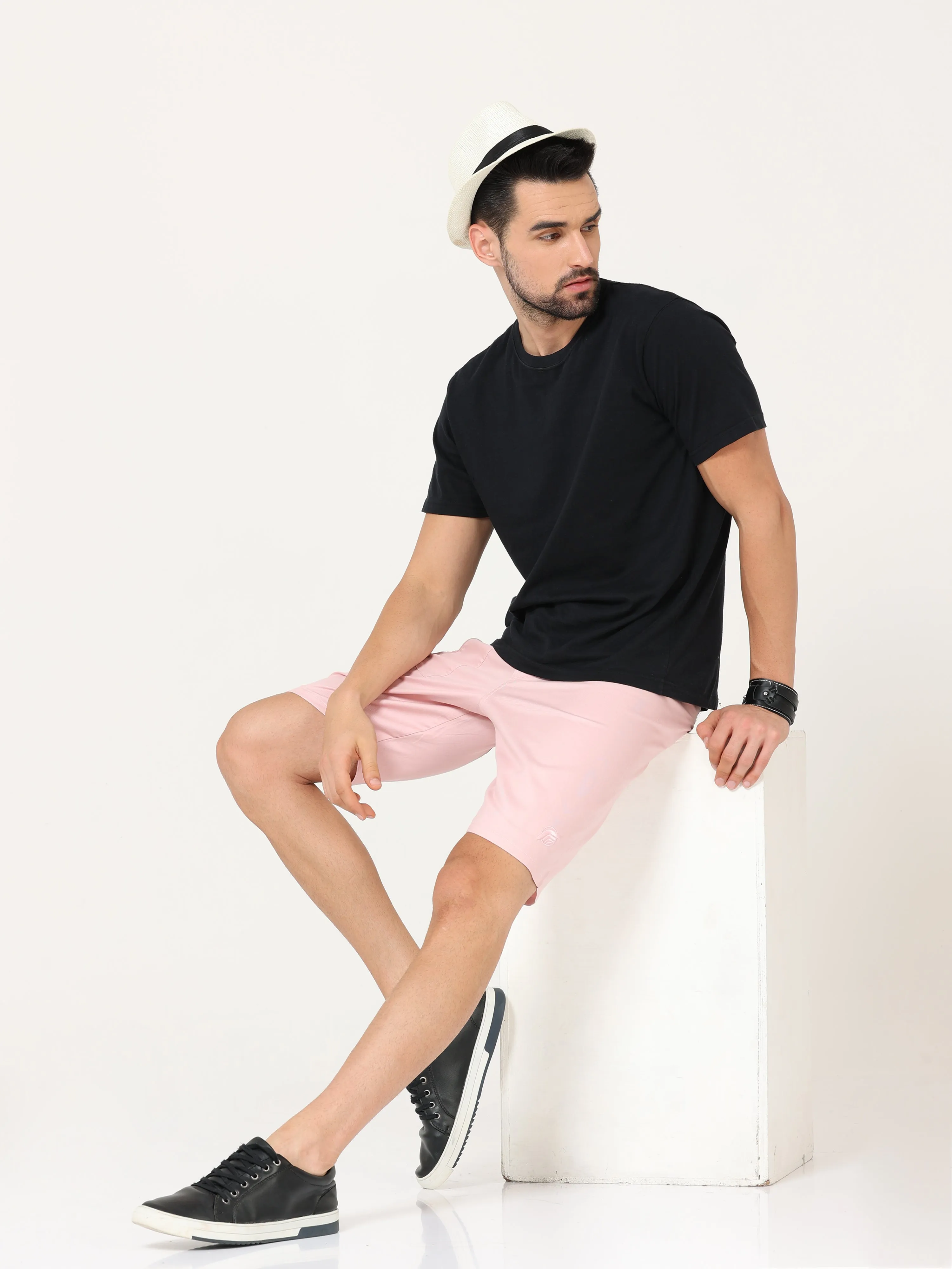 Pastel Pink Seamless Shorts