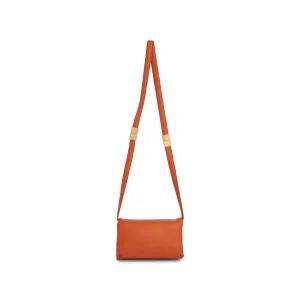 Prisma Small Leather Bag in Chili