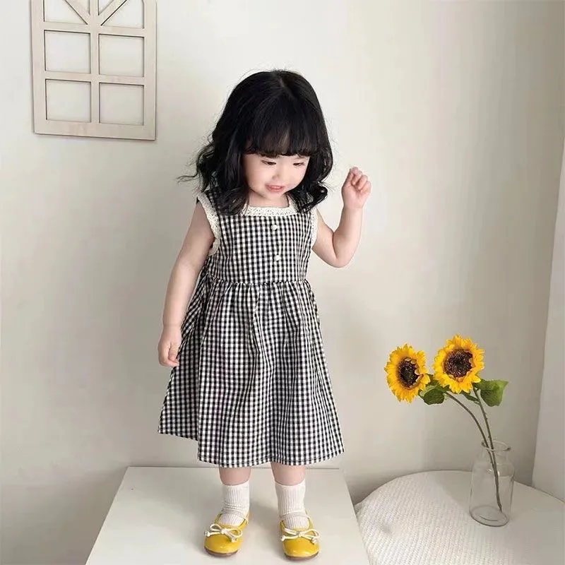 "Bethany" Fun Check Party Dress