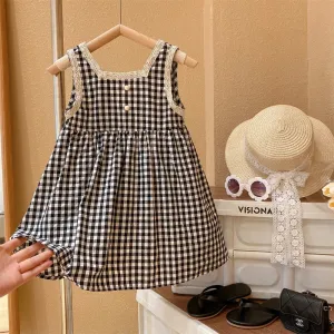"Bethany" Fun Check Party Dress