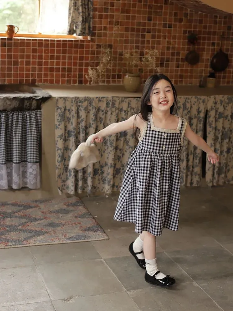 "Bethany" Fun Check Party Dress