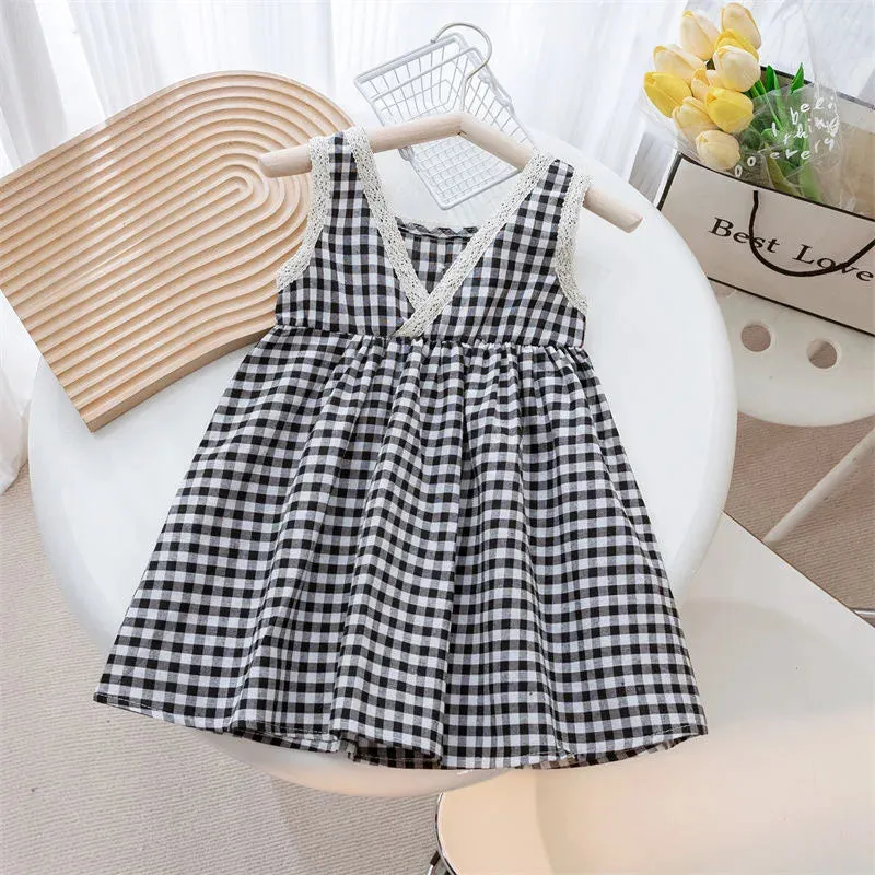 "Bethany" Fun Check Party Dress