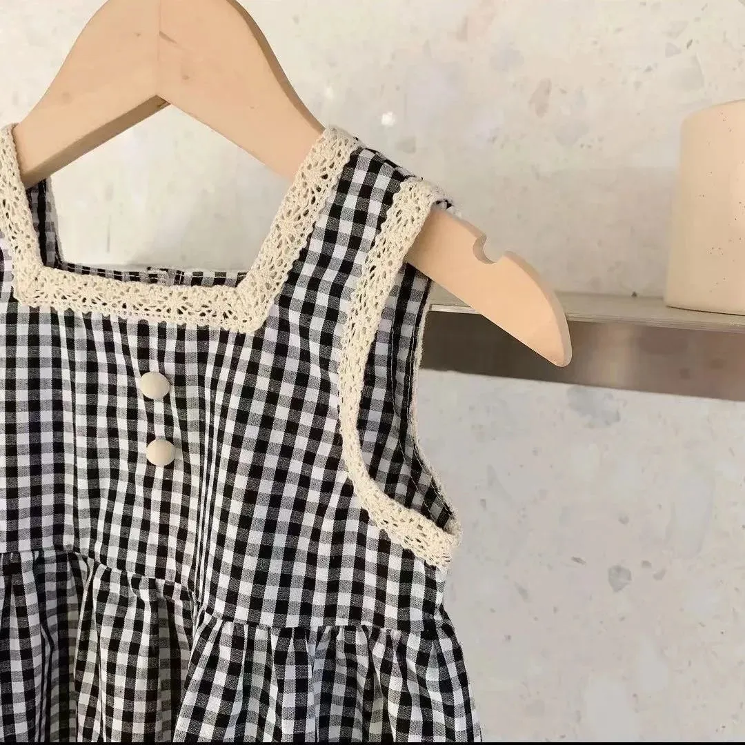 "Bethany" Fun Check Party Dress
