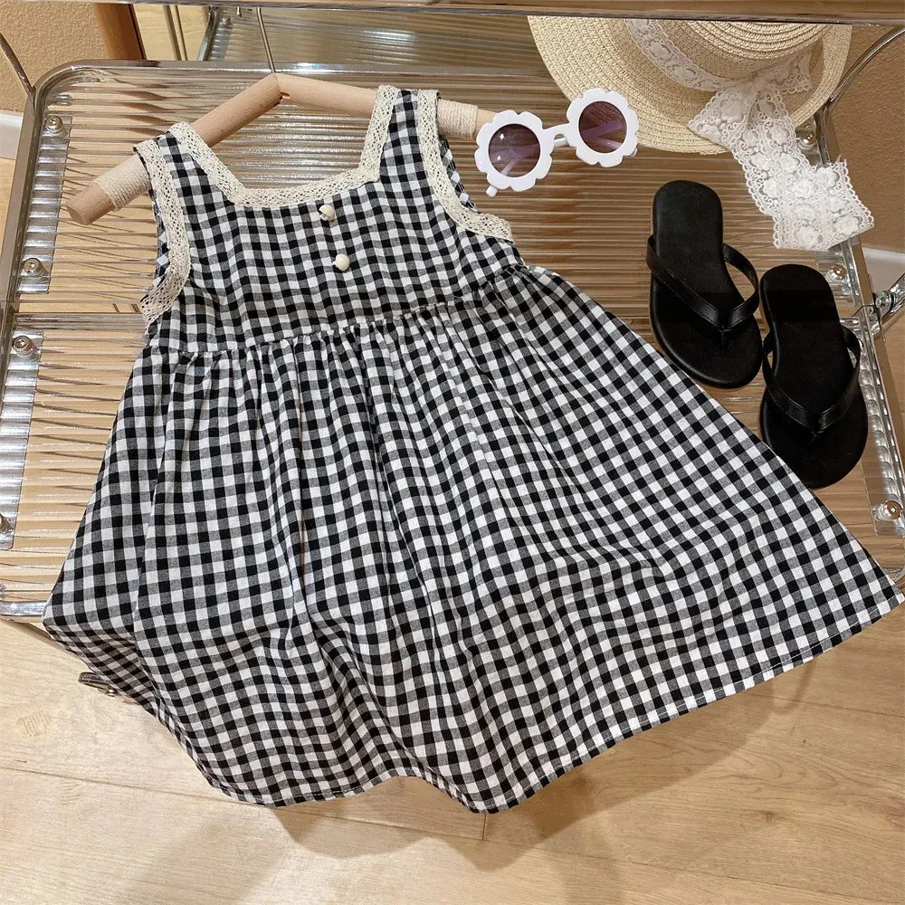 "Bethany" Fun Check Party Dress
