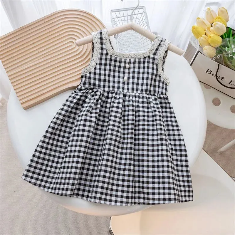 "Bethany" Fun Check Party Dress