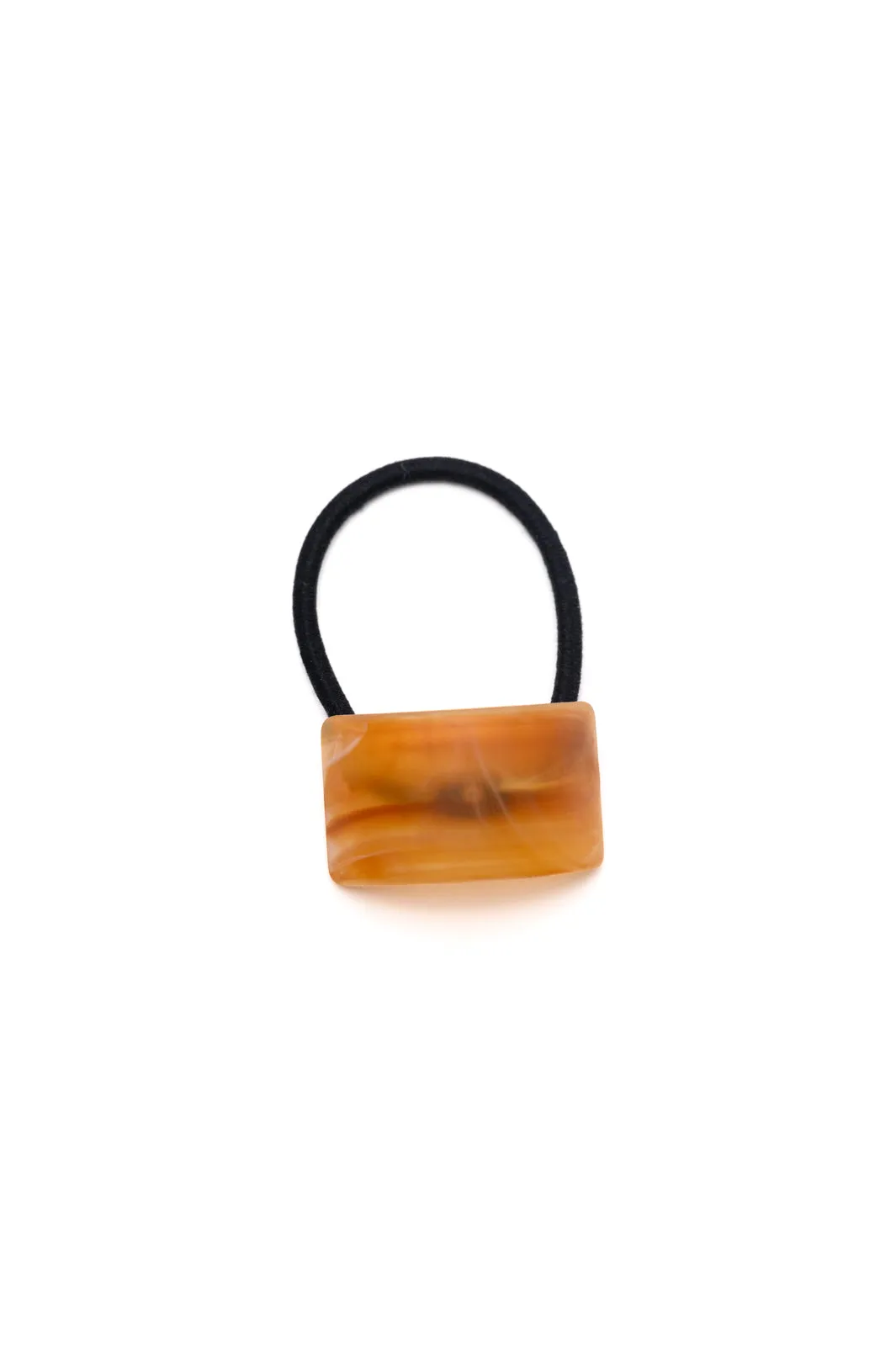 Rectangle Cuff Hair Tie Elastic in Amber (Ships in 1-2 Weeks) - 2/23