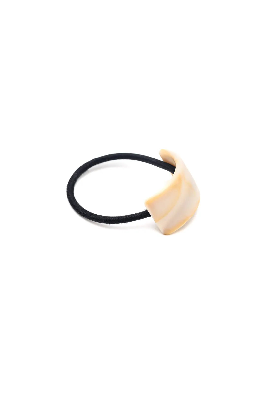 Rectangle Cuff Hair Tie Elastic in Ivory (Ships in 1-2 Weeks) - 2/23