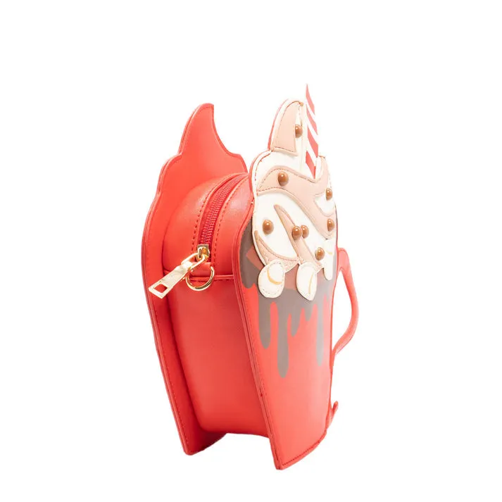 Red Cozy Up With Hot Cocoa Handbag (Bewaltz) - Purse