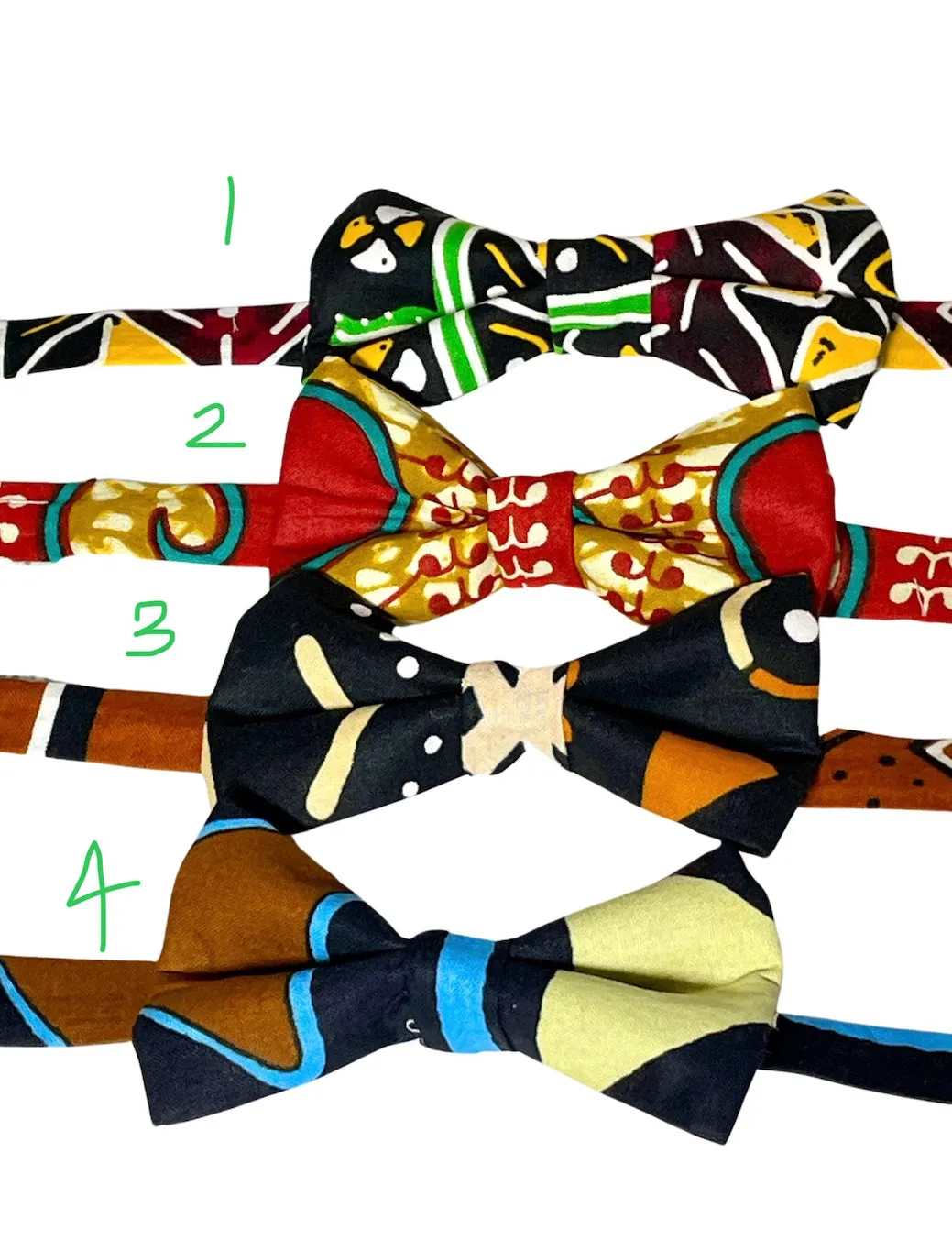 Reggae Roots Bow Tie with Pocket Square
