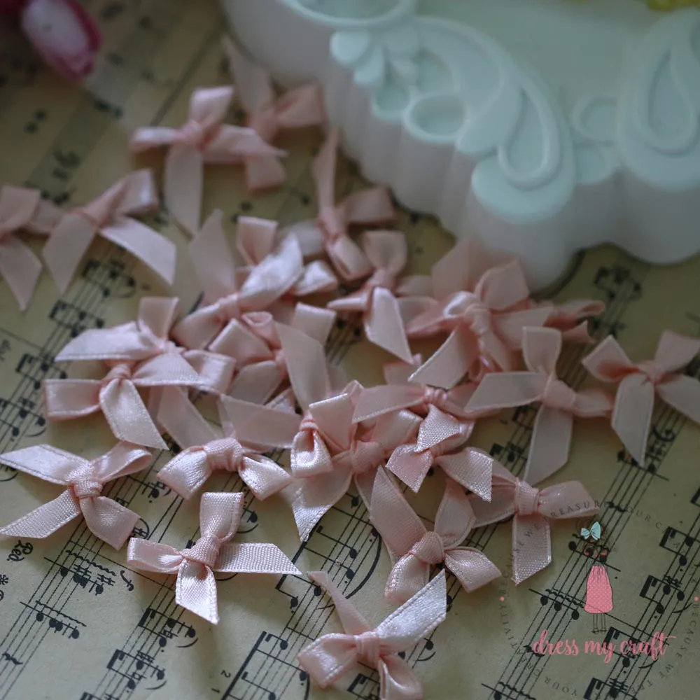 Ribbon Bows - Peach