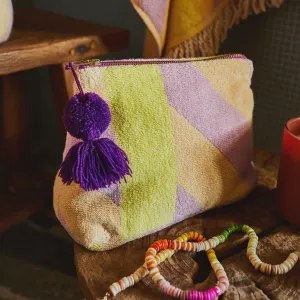 Sage and Clare Jarita Terry Pouch Medium - Mauve