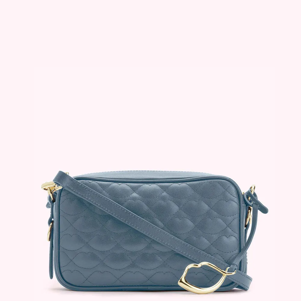 SEAL SMALL QUILTED LIP LEATHER ASHLEY CROSSBODY BAG