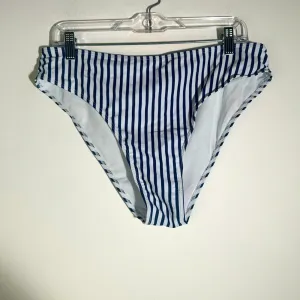 Shein Navy and White Striped Bikini Bottom