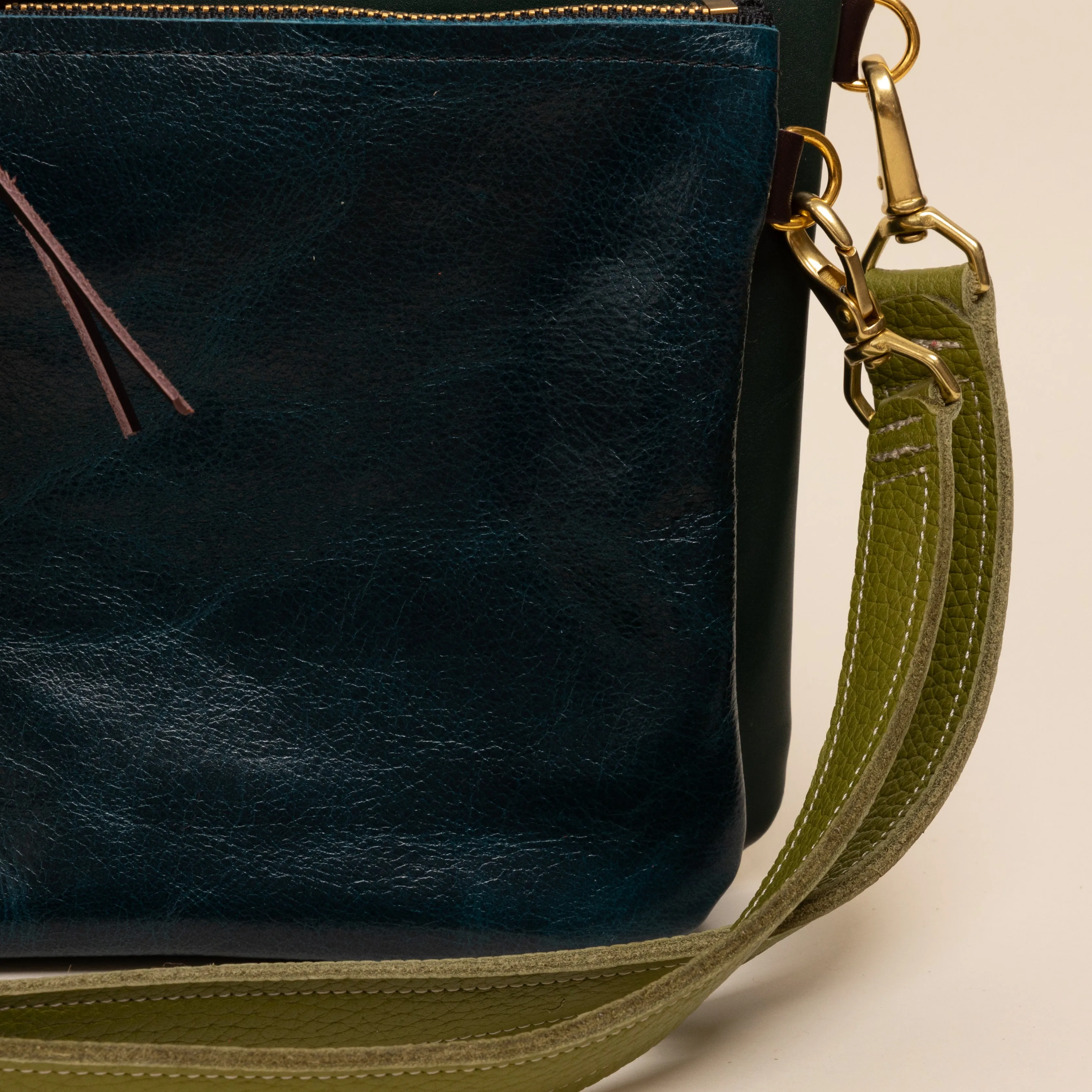 Shiny Teal/Turquoise Crossbody