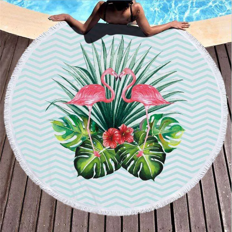 Summer Fun Beach Towel with Fringe