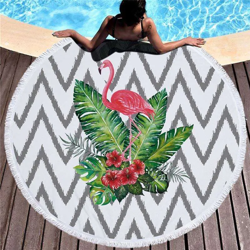 Summer Fun Beach Towel with Fringe