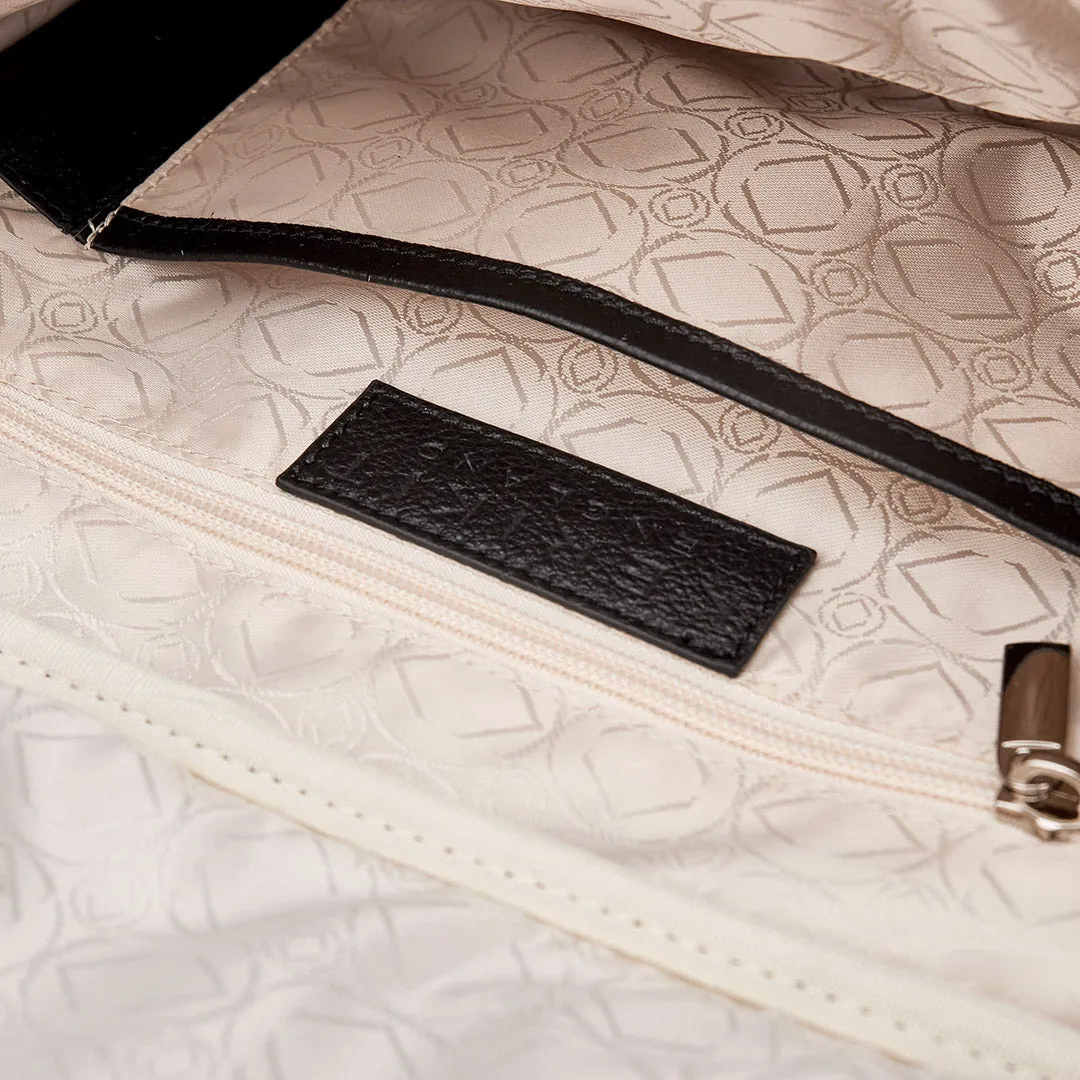 Vanessa Black Leather Bum Bag With Silver Hardware - Limited Edition