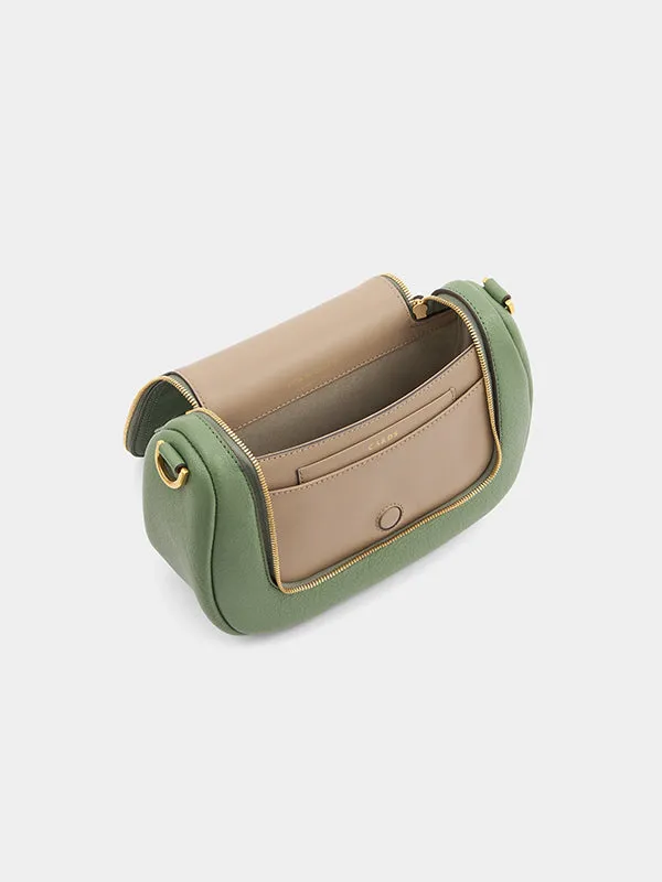 Vere Small Soft Satchel in Moss