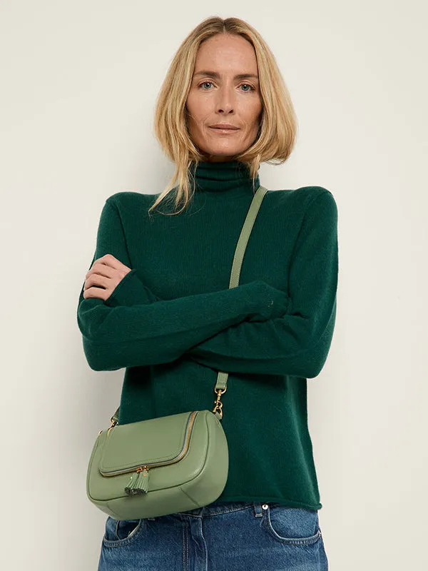 Vere Small Soft Satchel in Moss