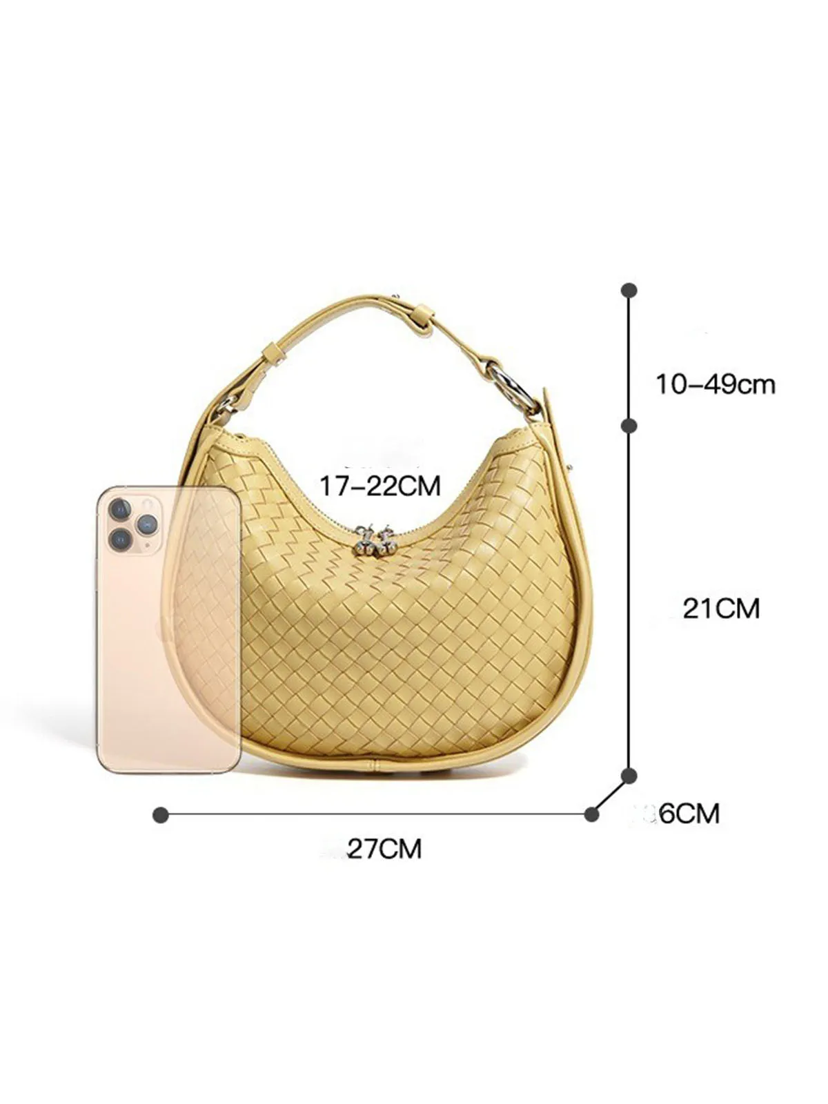 Woven Leather Handbag Hobo Bag Dumpling Handbags