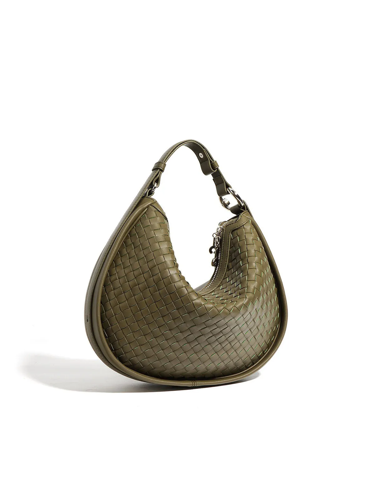 Woven Leather Handbag Hobo Bag Dumpling Handbags