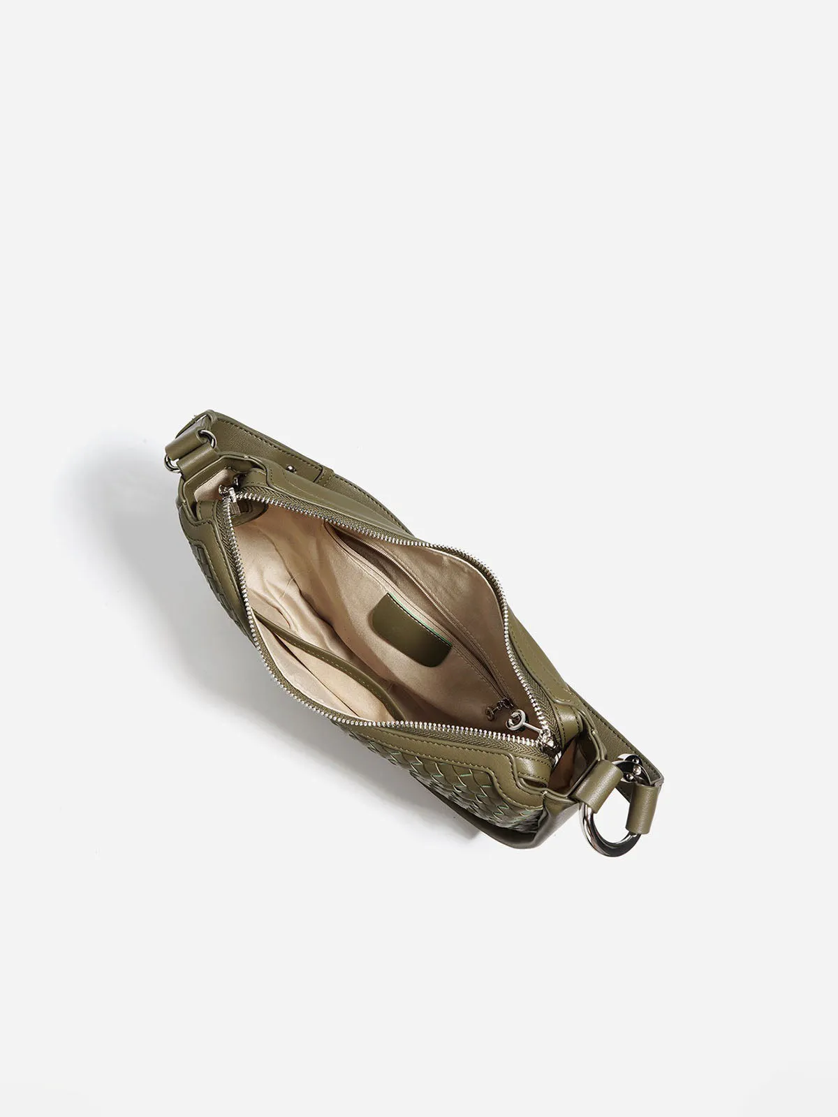 Woven Leather Handbag Hobo Bag Dumpling Handbags