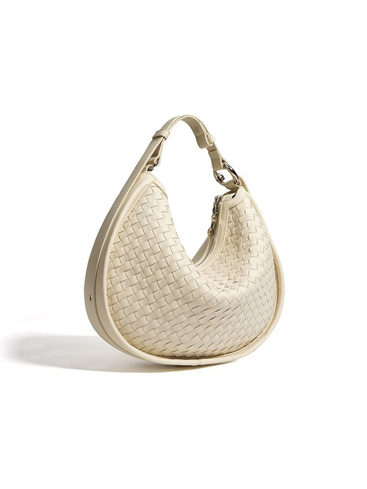 Woven Leather Handbag Hobo Bag Dumpling Handbags