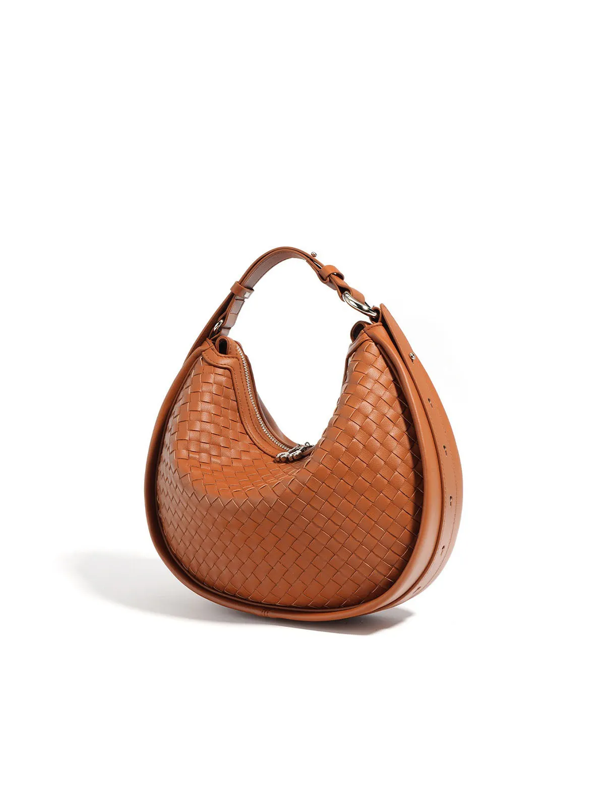 Woven Leather Handbag Hobo Bag Dumpling Handbags