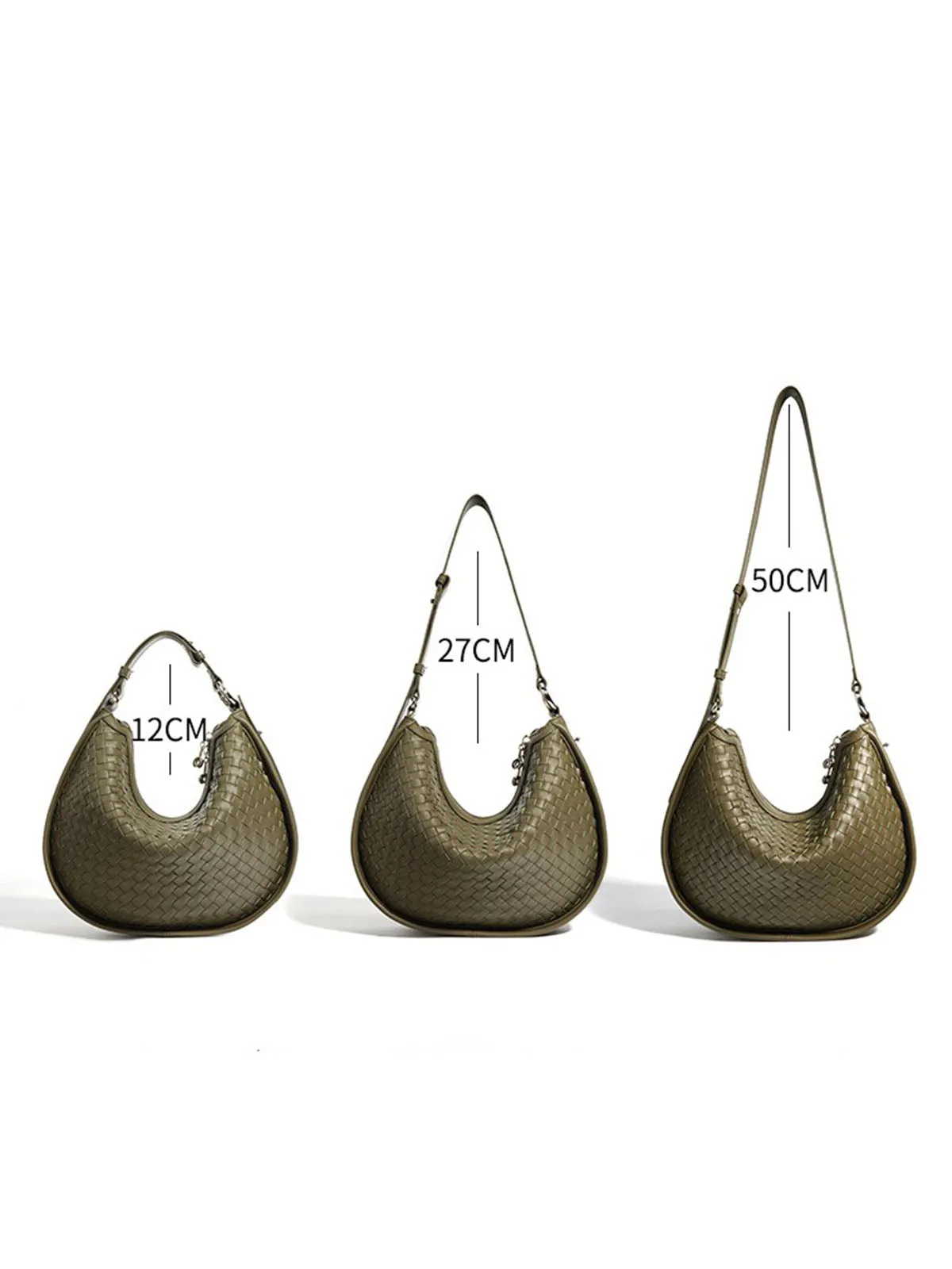 Woven Leather Handbag Hobo Bag Dumpling Handbags